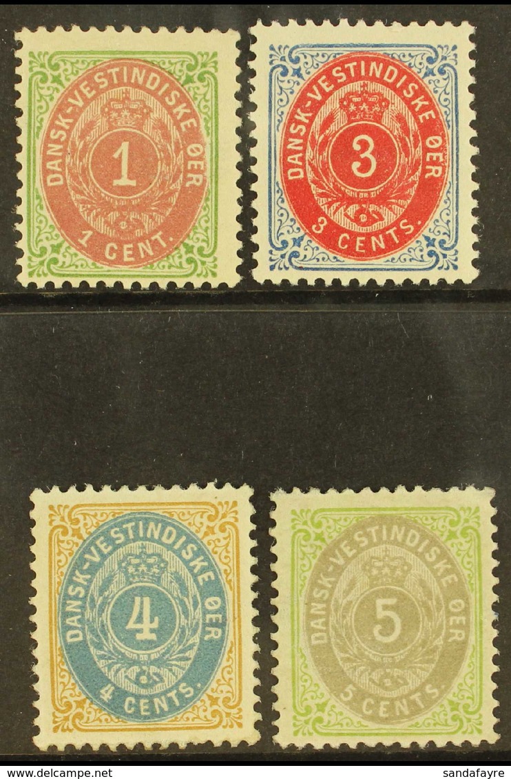 1896-1902  Perf 12½ 1c, 3c, 4c And 5c, SG 31/34, Very Fine Mint. (4) For More Images, Please Visit Http://www.sandafayre - Deens West-Indië