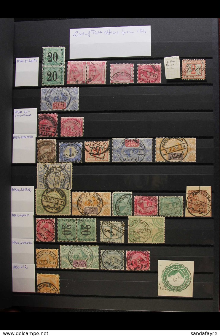 1880 TO 1890s POSTMARKS COLLECTION.  A Beautiful Collection Of Chiefly Pyramid Stamps (with Some Additional Postage Dues - Otros & Sin Clasificación