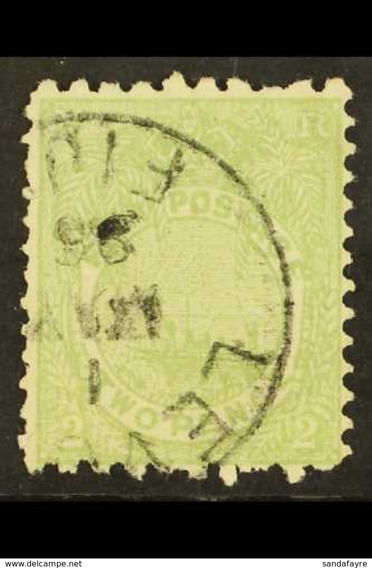 1891-1902  2d Dull Green, Perf 10 X 11¾, SG 94, Fine Used. For More Images, Please Visit Http://www.sandafayre.com/itemd - Fiji (...-1970)