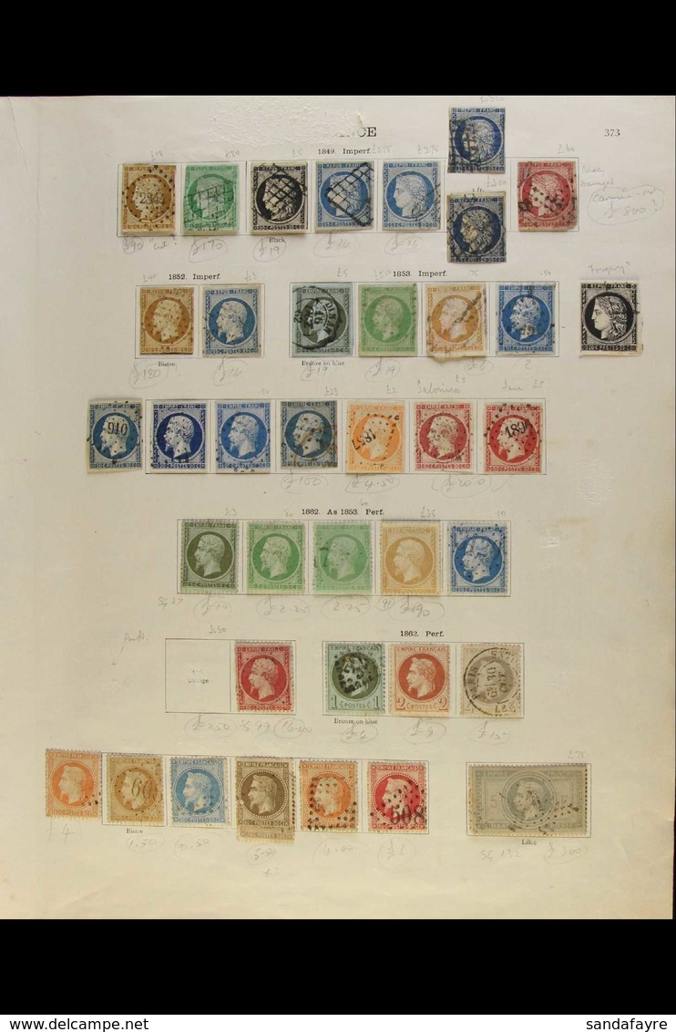 1849-1930's INTERESTING OLD COLLECTION WITH GOOD CLASSICS & COLONIES.  Mint & Used Stamps On Pages, Inc (all Used) 1849- - Andere & Zonder Classificatie