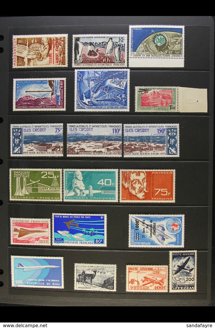 AIRMAILS  MINT / NEVER HINGED MINT French Colonies Collection, We See Range Of T.A.A.F., Monaco 1933 1f.50 On 5f Fine Ne - Andere & Zonder Classificatie