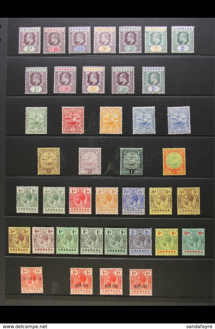 1902-1952 MINT COLLECTION  Neatly Presented On Stock Pages. Includes 1902 & 1904-06 KEVII Ranges With Most Values To Bot - Grenada (...-1974)