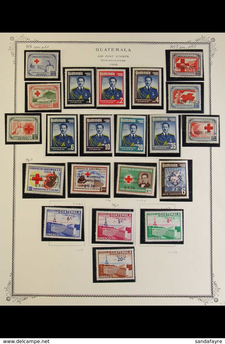 1956-1987 COMPREHENSIVE NEVER HINGED MINT COLLECTION  In Hingeless Mounts On Pages, ALL DIFFERENT, Highly Complete For T - Guatemala