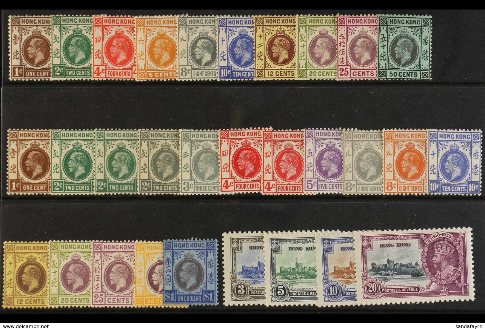 1912-1936 MINT KGV COLLECTION.  A Fine Mint, All Different Collection With Many Listed Shade Variants & Values To $1 Pre - Other & Unclassified