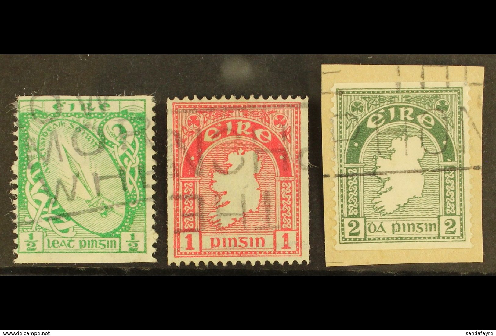 1934 COIL STAMPS  ½d, 1d And 2d, SG 71a, 72c, 74a, Fine Slogan Cancels Used. (3) For More Images, Please Visit Http://ww - Andere & Zonder Classificatie
