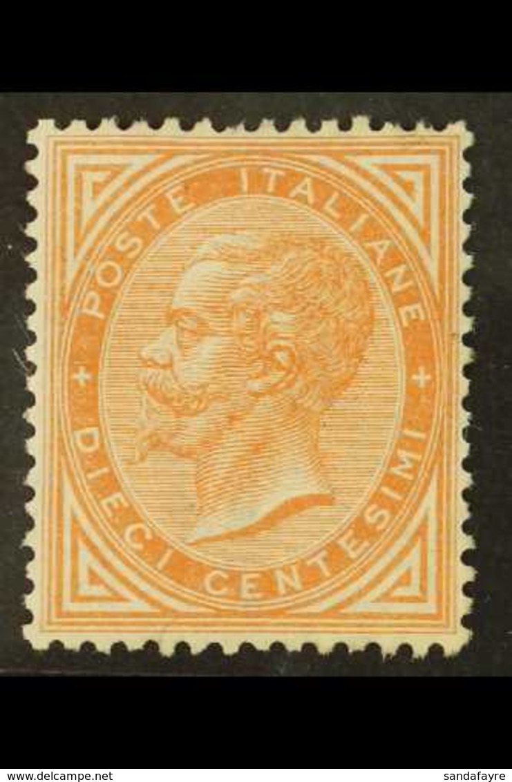 1863-65  10c Orange-buff (SG 11b, Sassone 17), Unused No Gum, A Few Shortish Perfs At Top, Fresh, Cat £3,750. For More I - Non Classés