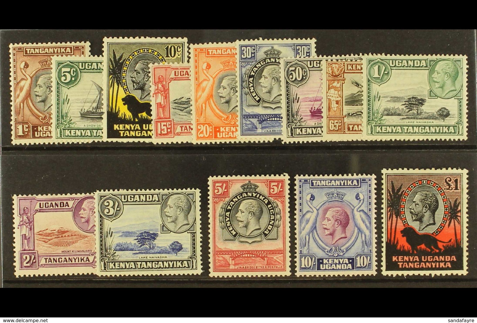 1935-37  Complete King George V Pictorial Set, SG 110/123, Fine Mint. (14 Stamps)  For More Images, Please Visit Http:// - Vide