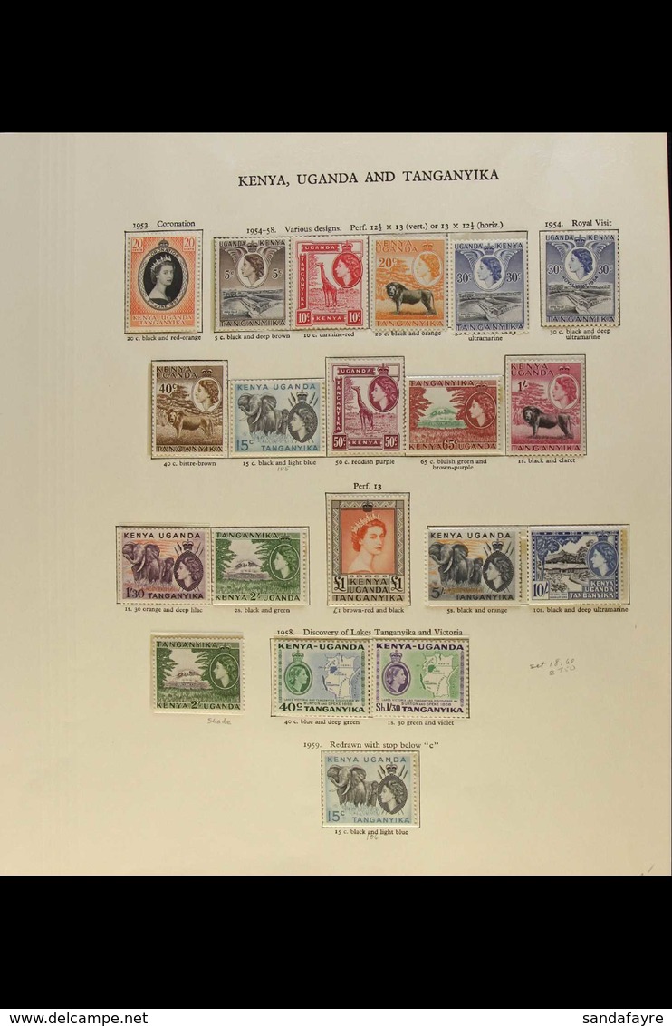 1953-62 NEVER HINGED MINT COLLECTION  Presented On  "New Age" Printed Pages, Includes A Highly Complete Collection Inc O - Vide