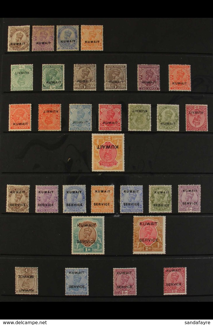 1923-37 ALL DIFFERENT MINT KGV COLLECTION  Presented On A Stock Page & Includes 1923-24 Range To 3a, 1929-37 Range With  - Koweït