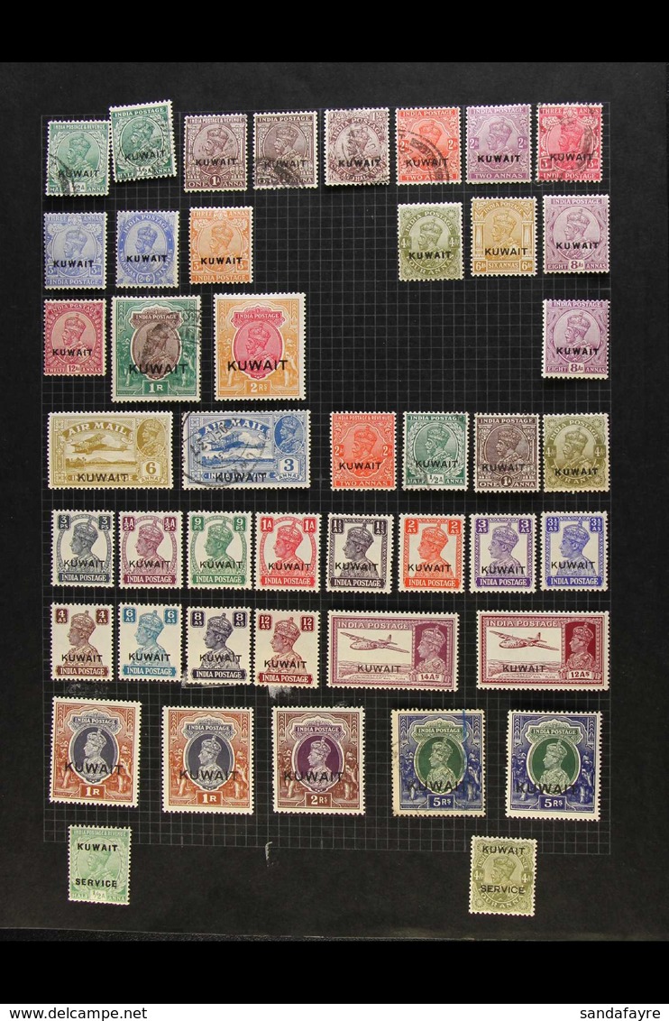 1923-54 MINT & USED COLLECTION  Useful, If Somewhat Untidy Lot On Pages, We See KGV Mostly Mint To 2r, 1939 KGVI To 5r M - Koeweit