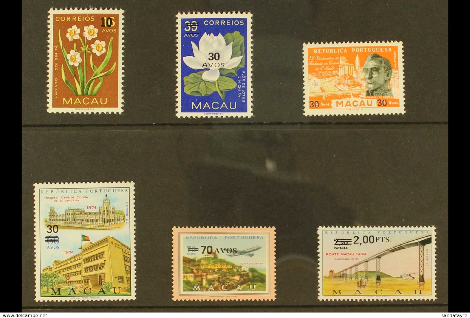 1979-80  Surcharges Complete Set, SG 536/41, very Fine Never Hinged Mint. (6 Stamps) For More Images, Please Visit Http: - Andere & Zonder Classificatie