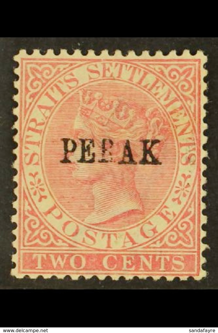 PERAK  1884 2c Pale Rose Ovptd SG Type 18 (10½mm), SG 21, Fine Mint. For More Images, Please Visit Http://www.sandafayre - Autres & Non Classés
