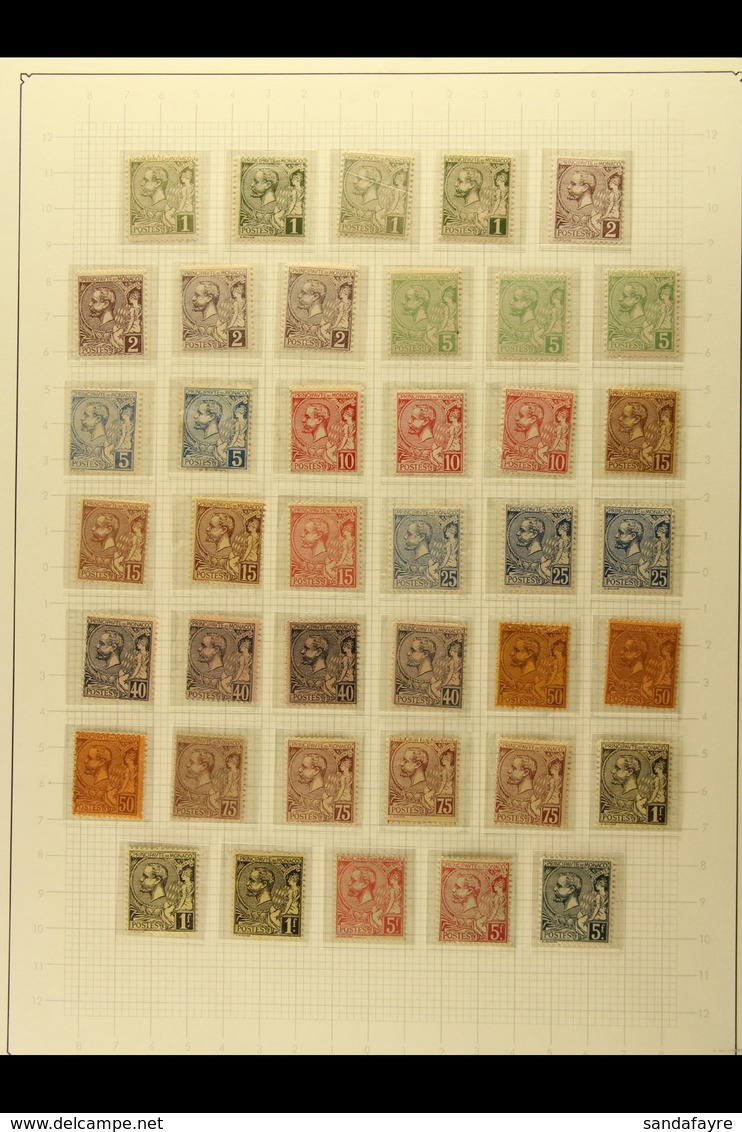 1885-1921 CHARLES AND ALBERT  Mint And Used Collection In Hingeless Mounts On Leaves. With 1885 Charles III Small Range  - Otros & Sin Clasificación