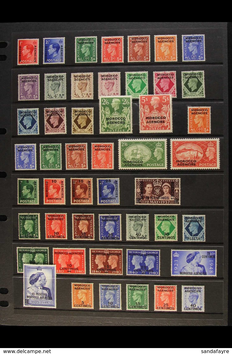 1936-1951 KEVIII/KGVI COMPLETE VERY FINE MINT  A Delightful Complete Basic Run For British Currency (SG 75/100), Spanish - Andere & Zonder Classificatie