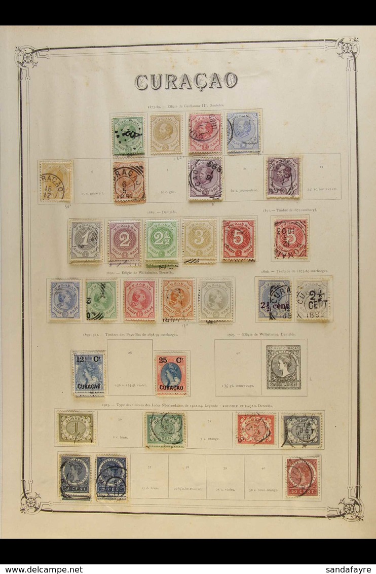 CURACAO  1873-1923 MINT & USED COLLECTION - Small But Useful Lot From An Original, Old-time, Multi-volume Collection, In - Andere & Zonder Classificatie