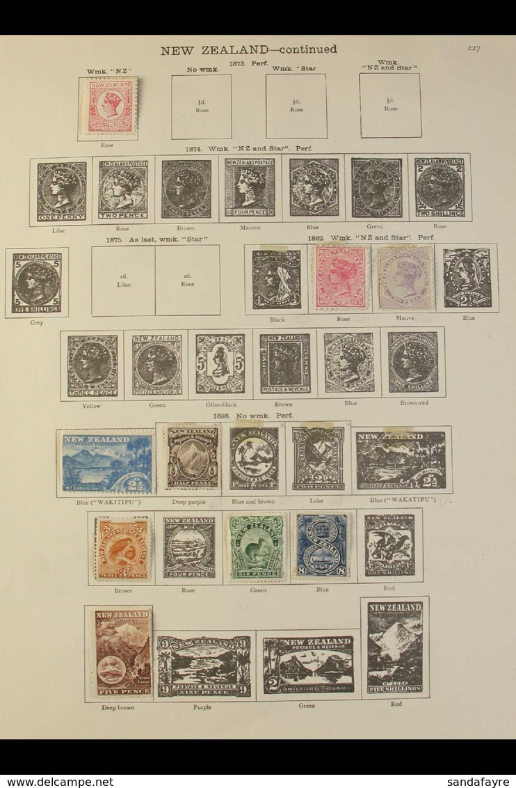 1873-1935 ALL DIFFERENT COLLECTION CAT £1600+  An Attractive Mint Collection, Strength In KGV, Presented On Printed "New - Andere & Zonder Classificatie