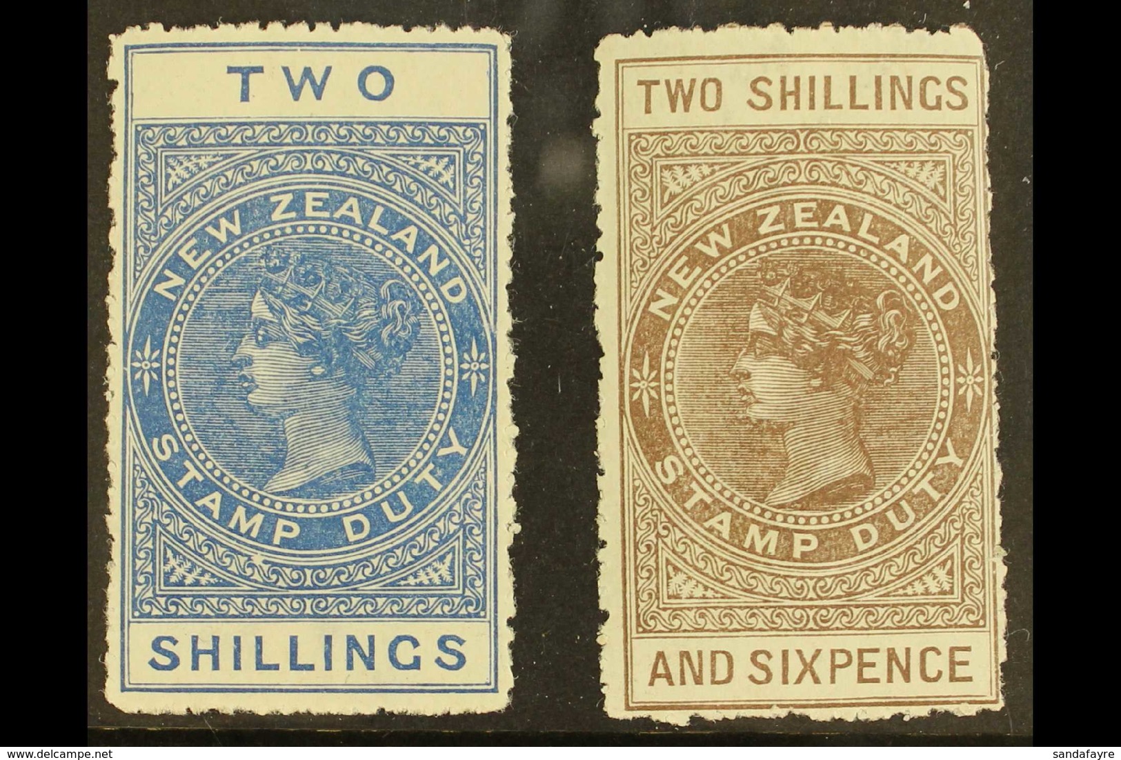 1913-21 POSTAL FISCAL  2s Deep Blue & 2s6d Grey Brown, SG F111/112, Fine Mint (2 Stamps) For More Images, Please Visit H - Otros & Sin Clasificación