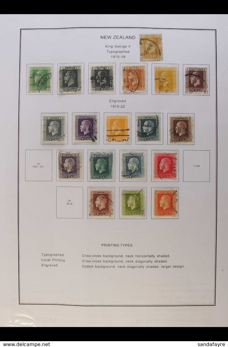 1915-97 SUBSTANTIAL COLLECTION  Housed In A Printed Album, An ALL DIFFERENT Used Range Includes 1915-19 KGV Defins To 1s - Otros & Sin Clasificación