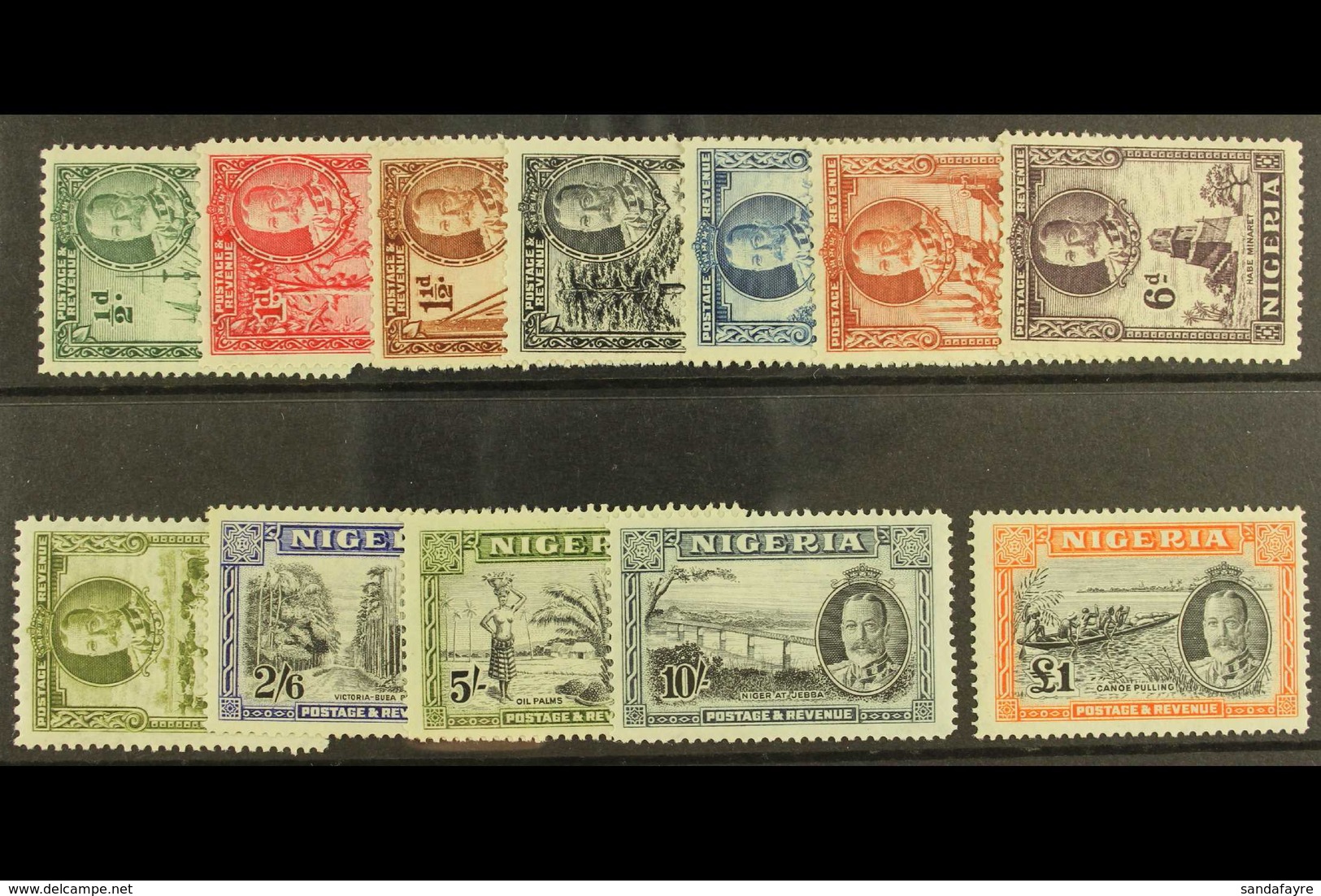 1936  Pictorial Set, SG 34/45, Very Fine Mint. (12) For More Images, Please Visit Http://www.sandafayre.com/itemdetails. - Nigeria (...-1960)