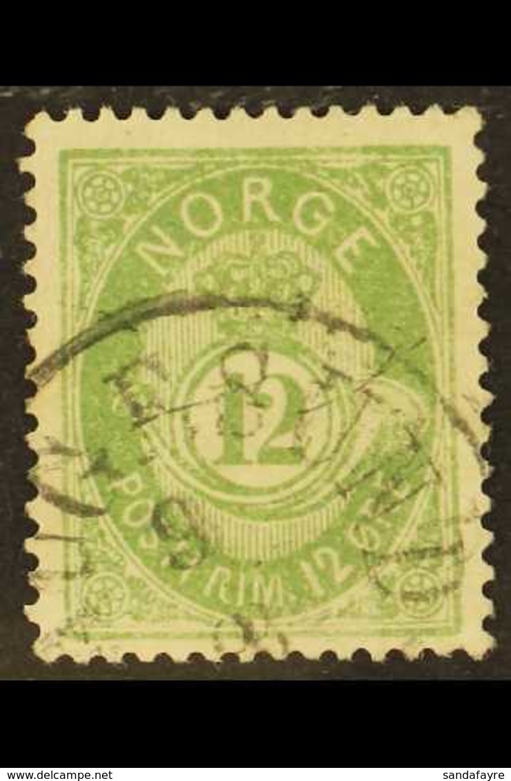 1882  12o Pale Green, Mi 38, SG 74, Fine Used With Light C.d.s. Postmark. For More Images, Please Visit Http://www.sanda - Andere & Zonder Classificatie