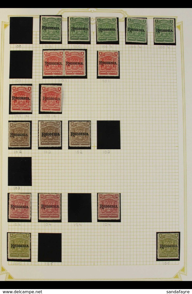 1909 OVERPRINTED ISSUES  Fine Mint Collection With Duplicated Ranges Of Shades To 10s Including Pairs, Varieties, Also 1 - Altri & Non Classificati