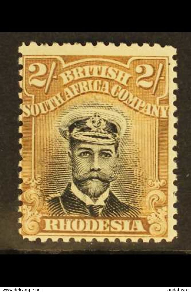 1913  2s Black And Yellow Brown, Admiral, Head Die II, Perf 14, SG 235, Fine Mint, Centred Left. For More Images, Please - Andere & Zonder Classificatie
