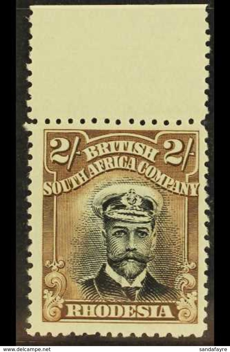 1913  2s Black And Brown, Head Die I, Perf 14, SG 214, Very Fine Marginal Never Hinged Mint. For More Images, Please Vis - Andere & Zonder Classificatie