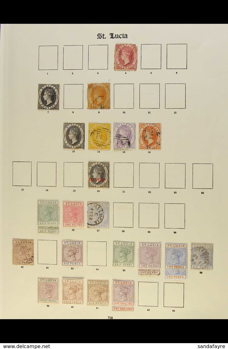 1863-1935 OLD TIME COLLECTION CAT £700+  A Most Useful Mint & Used Collection Presented On Printed Album Pages. Ranges I - St.Lucia (...-1978)