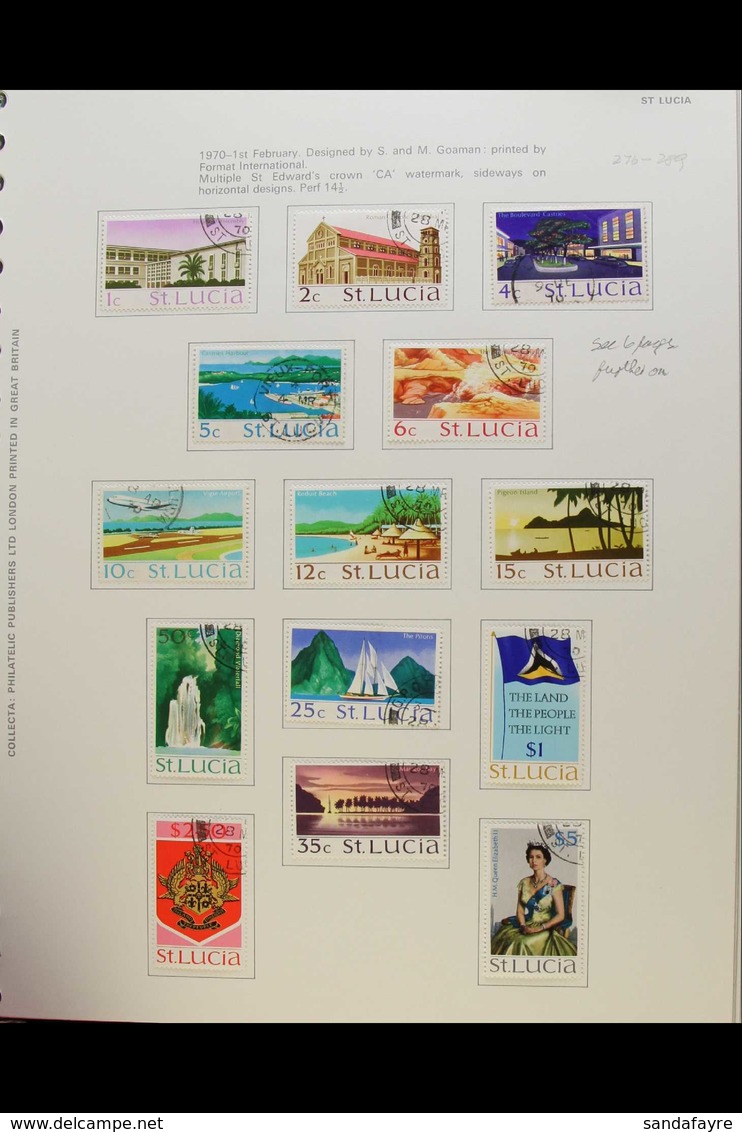 1952-1980 VERY FINE USED COLLECTION.  An Attractive & Extensive Fine Used Collection Presented In A Printed Dedicated Al - St.Lucia (...-1978)