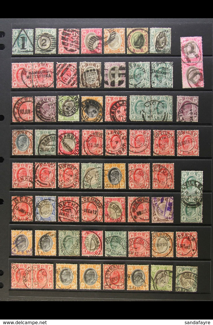 TRANSVAAL  1902-09 KEVII POSTMARK COLLECTION. An Attractive Collection Of KEVII Issues With Denominations To Various 5s  - Unclassified