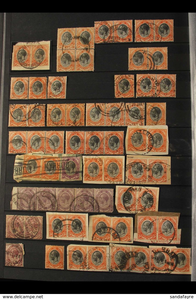 1913-24 KGV "KING'S HEADS" ACCUMULATION  Housed In A Large Stock Book, Includes All Values To 10s, Plus Coil Stamps P.14 - Zonder Classificatie