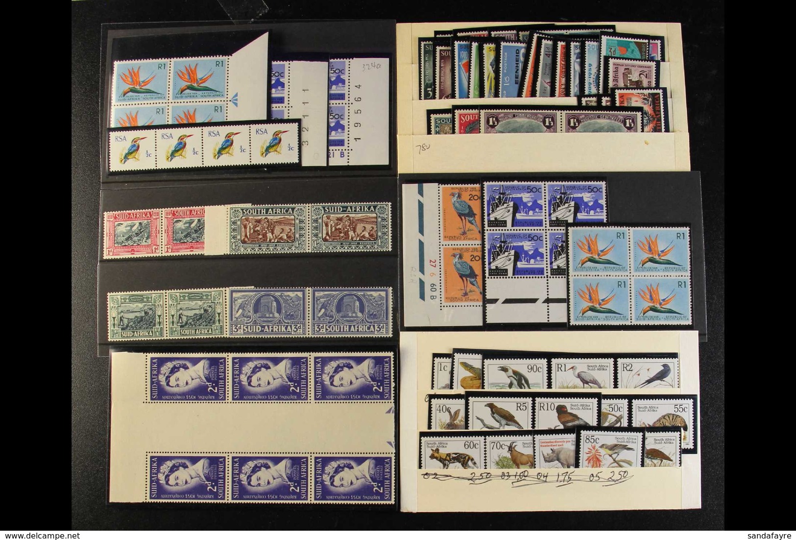 1933-93 SUPER MINT / NHM ACCUMULATION  Shoebox Full Of Stamps On Stock Cards, Note 1933 Voortrekker Memorial Set, 1938 V - Zonder Classificatie