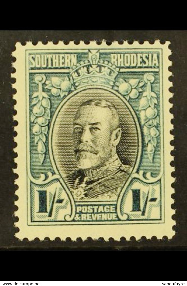 1931-7  1s Black & Greenish Blue, Perf.14, SG 23b, Never Hinged Mint. For More Images, Please Visit Http://www.sandafayr - Zuid-Rhodesië (...-1964)