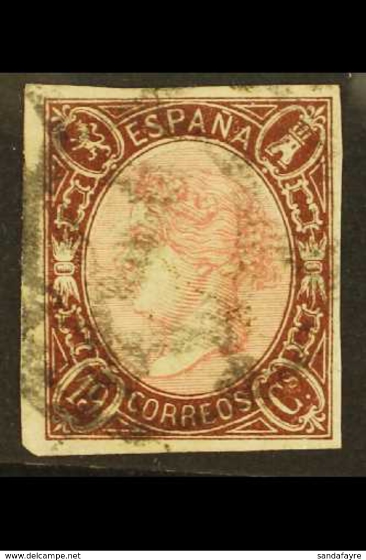 1865  19Cs Rose & Brown, SG 83, Mi 64 IMPERF, Good Used With Four Margins. For More Images, Please Visit Http://www.sand - Andere & Zonder Classificatie