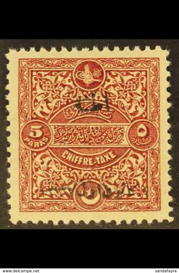 1921  5pa Lake-brown Adana Overprint On Postage Due (Michel 764 I, SG A101), Fine Mint, Fresh. For More Images, Please V - Sonstige & Ohne Zuordnung