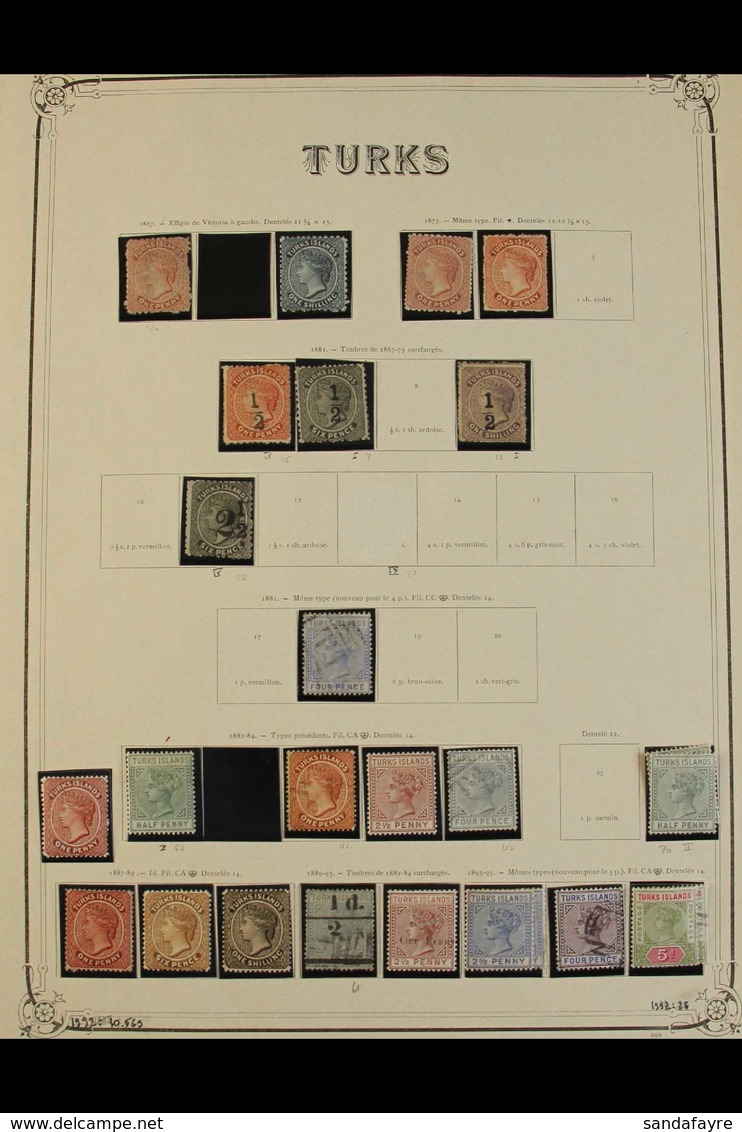 1897-1960 FINE MINT COLLECTION  Presented On Album Pages, We See A Few Used, Earlier Stamps, Includes 1867 1d & 1s Unuse - Turks And Caicos
