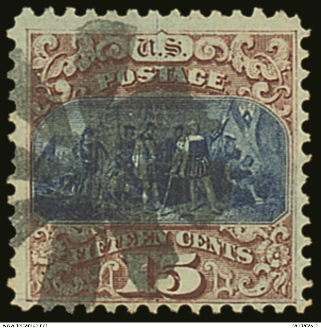 1869  15c Blue & Brown, Type I, Scott 118, SG 120, Good Colour & Centering, Fine To Very Fine Used For More Images, Plea - Andere & Zonder Classificatie