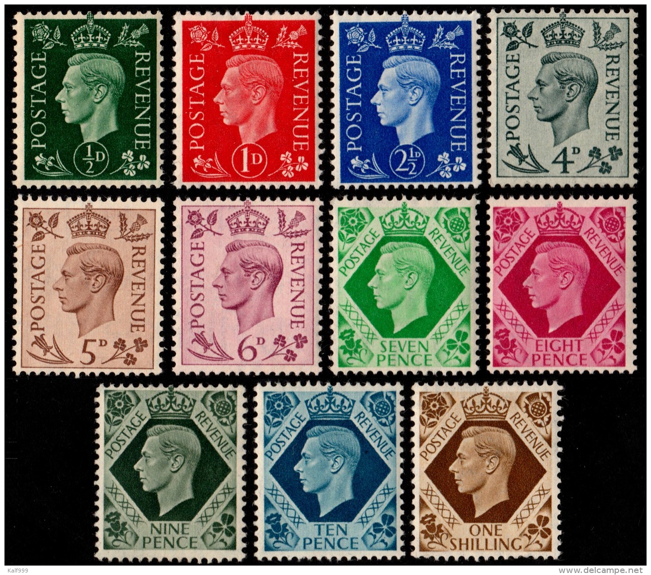 ~~~ Great Britain 1937 - George VI - Mi. 198/211 ** MNH - Excl. 200/201+203- CV &euro; 42 ~~~ - Neufs