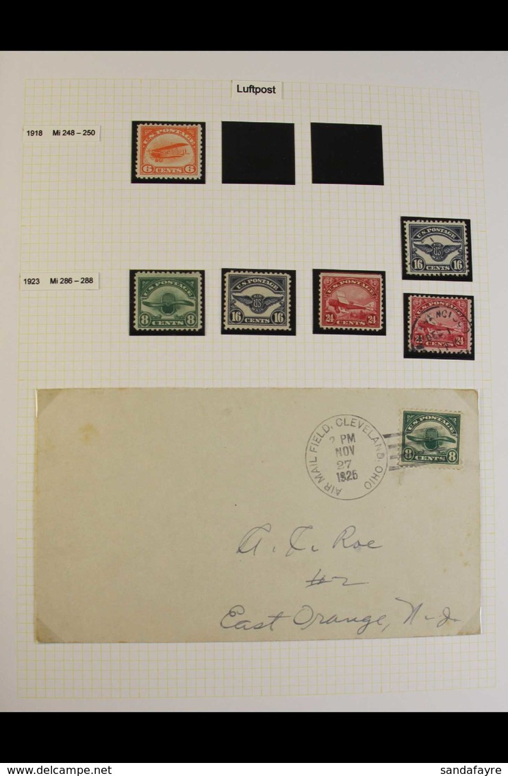 1918-91 AIRMAILS COLLECTION  INTERESTING MINT / NHM & USED Stamps & Airmail Covers Presented In An Album, Includes 1918  - Sonstige & Ohne Zuordnung