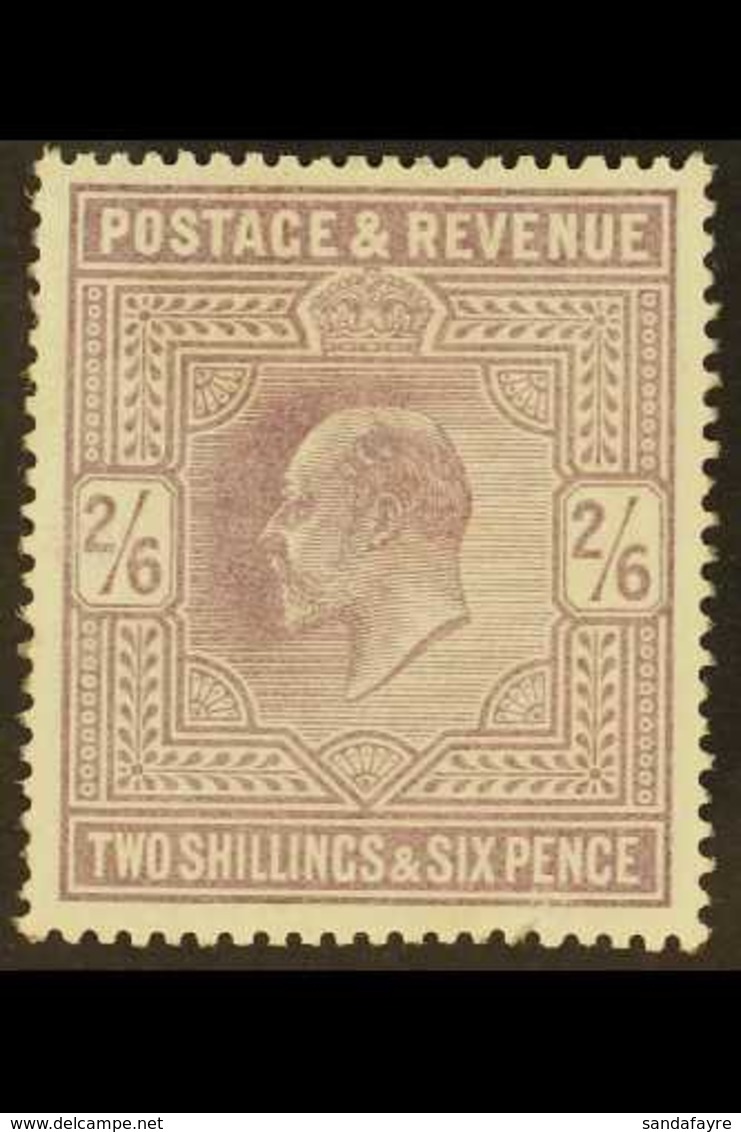 1902  2s6d Lilac De La Rue, SG 260, Mint Lightly Hinged, Tiny Surface Fault At Base. For More Images, Please Visit Http: - Sin Clasificación