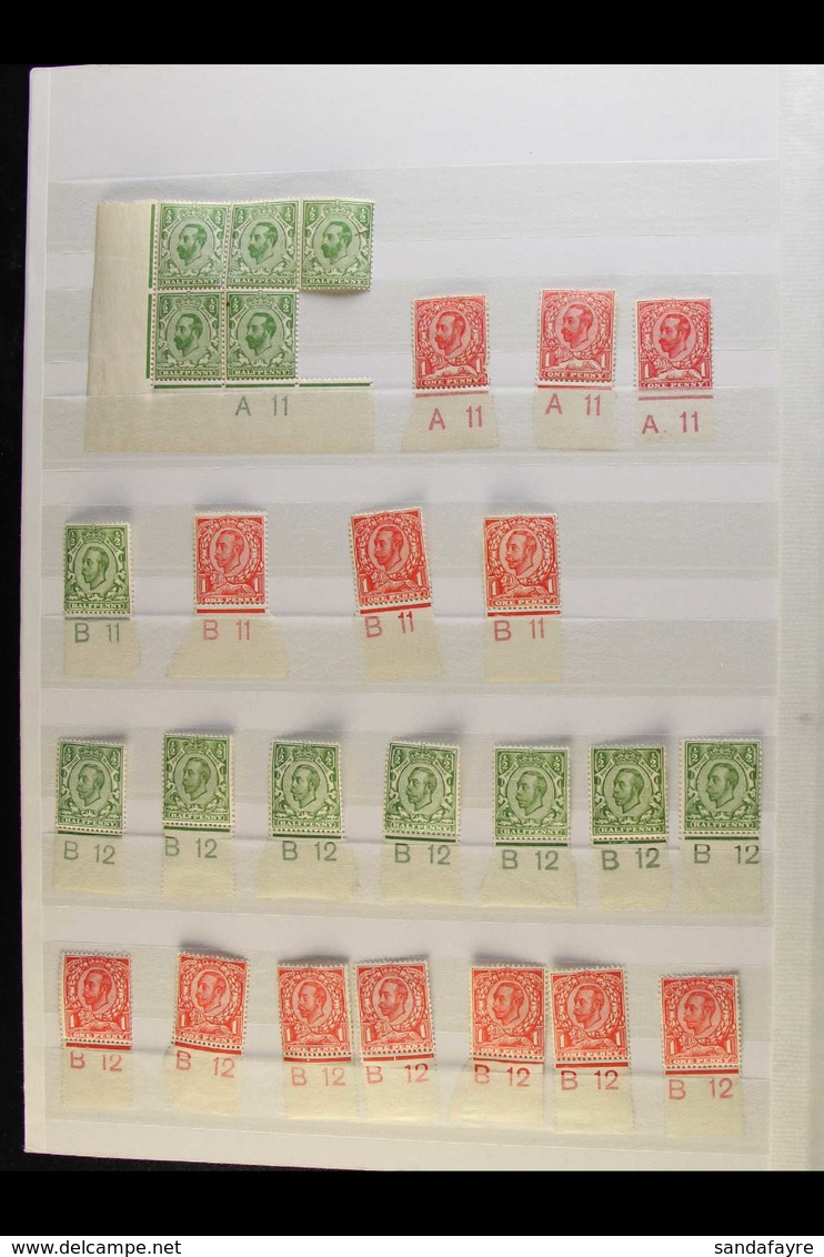 KGV CONTROLS  Interesting Collection Including Downey Heads With Mint Singles Of 1d "A 11" And Redrawn ½d & 1d "B 12", A - Zonder Classificatie