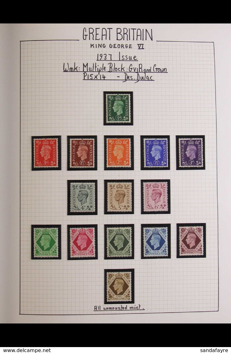 1937-52 DEFINITIVES SPECIALIZED COLLECTION  A Mint, Nhm & Used Collection Of KGVI Issues With Singles, Multiples, Cylind - Non Classificati