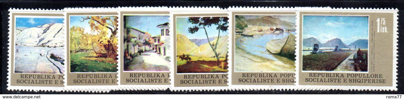 365 - 490 - ALBANIA 1978 ,    Yvert N. 1744/1750 ***  MNH - Albanie