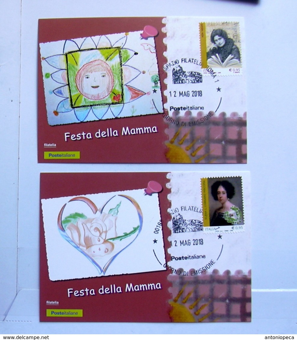 Italia 2018, Folder 4 Cartoline "festa Della Mamma" Mother Day - Fête Des Mères