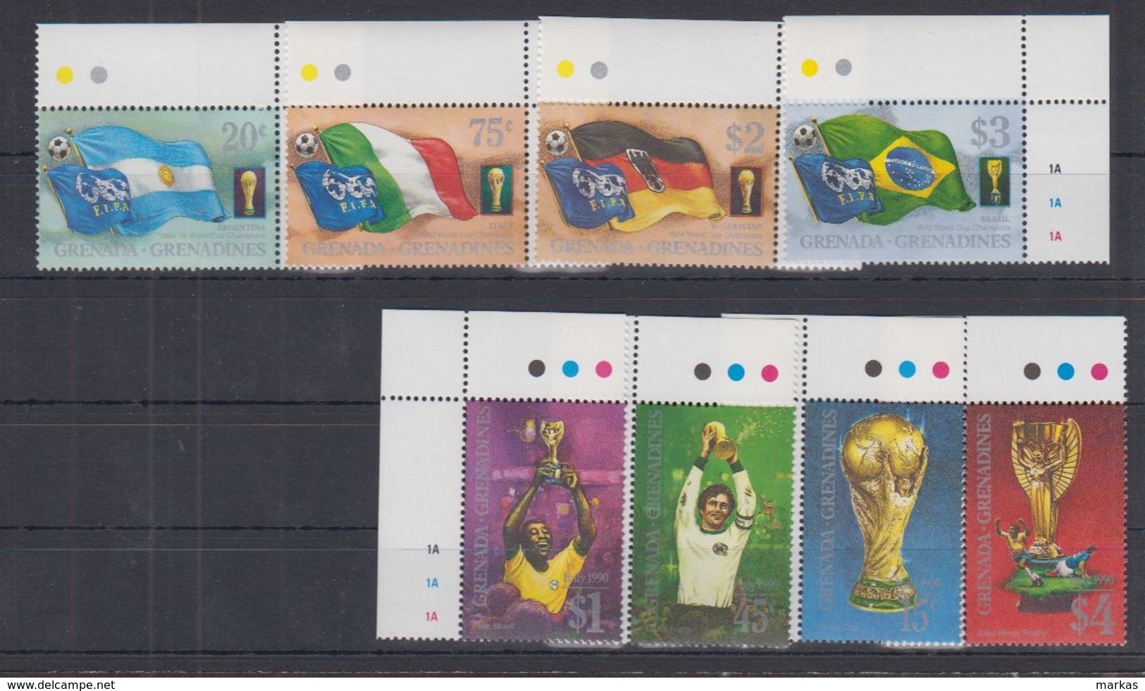 V73. MNH Grenadines - Sport - Soccer - Fifa, Awards, Soccer Players - Other & Unclassified