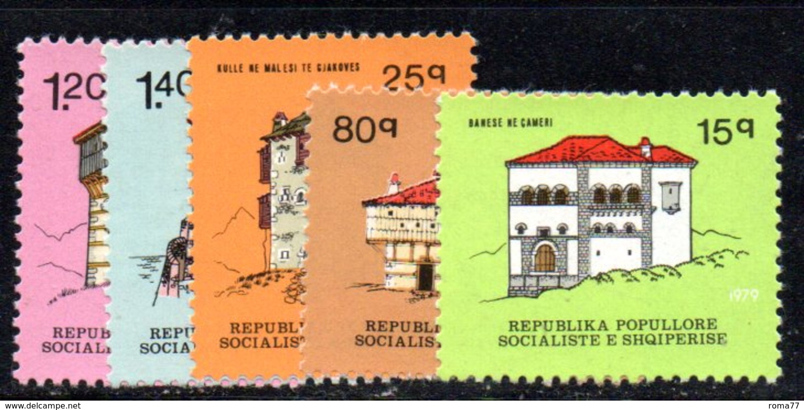 379 - 490 - ALBANIA 1979 ,    Yvert N. 1806/1810 ***  MNH - Albania