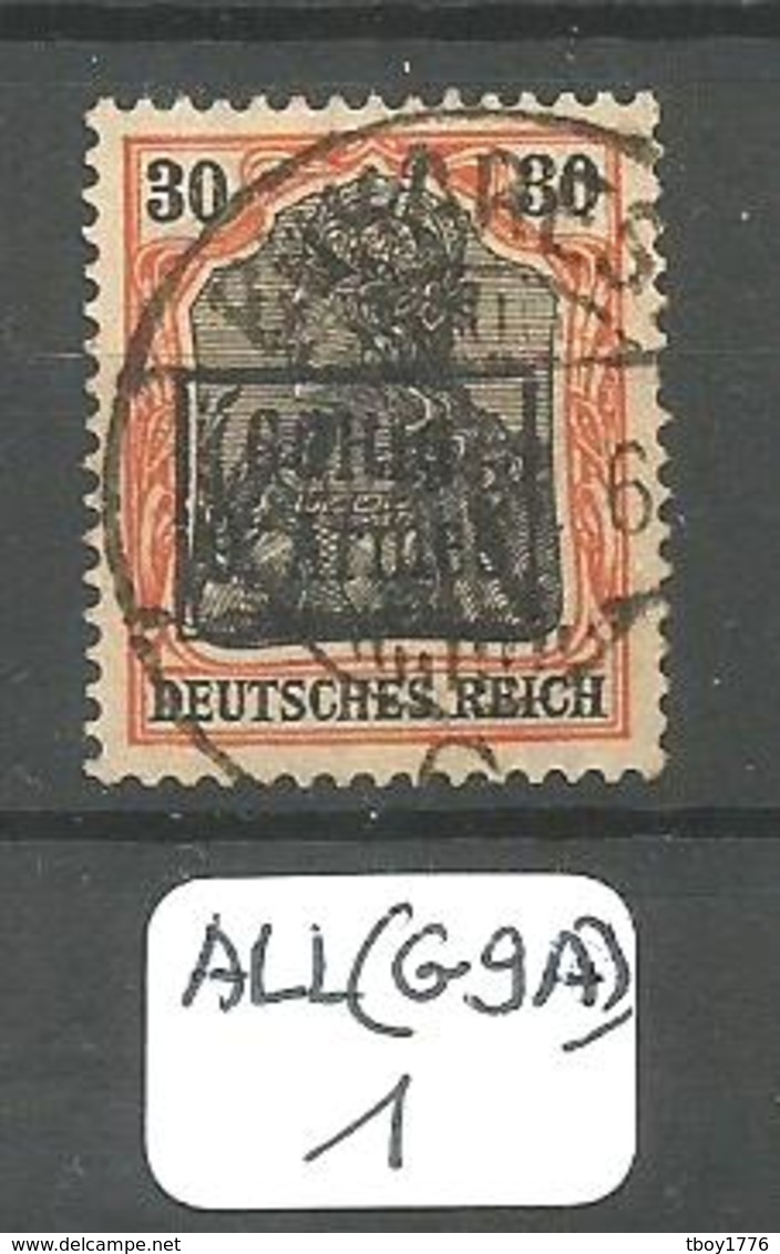 ALL(G9A) ETAPPENGEBIET DER 9 ARMEE  Mi 4 II Ob - Besetzungen 1914-18