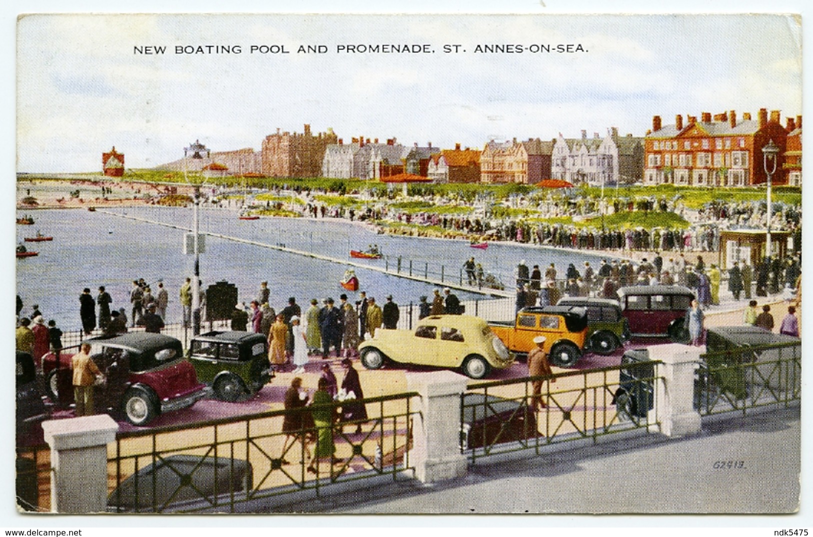 ST. ANNES ON SEA : NEW BOATING POND AND PROMENADE / ADDRESS - BIRKENHEAD, WELLINGTON ROAD (WILSON) - Other & Unclassified