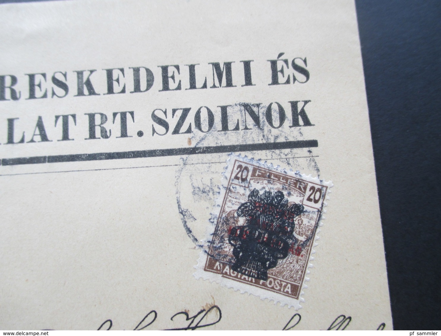 Ungarn - Österreich 1920 Nr. 299 EF  Nach Wien Gelaufen. Schnitter / Weizengarbe. Wachs Lajos Kereskedelmi ES - Briefe U. Dokumente