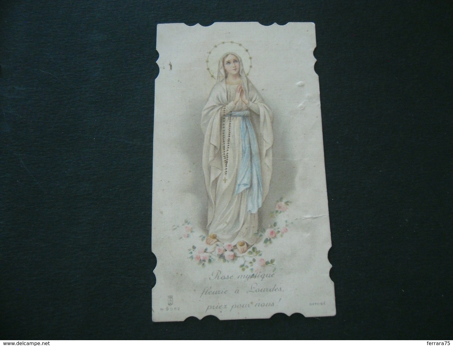 SANTINO  HOLY CARD  MADONNA DI LOURDES. - Religion & Esotericism